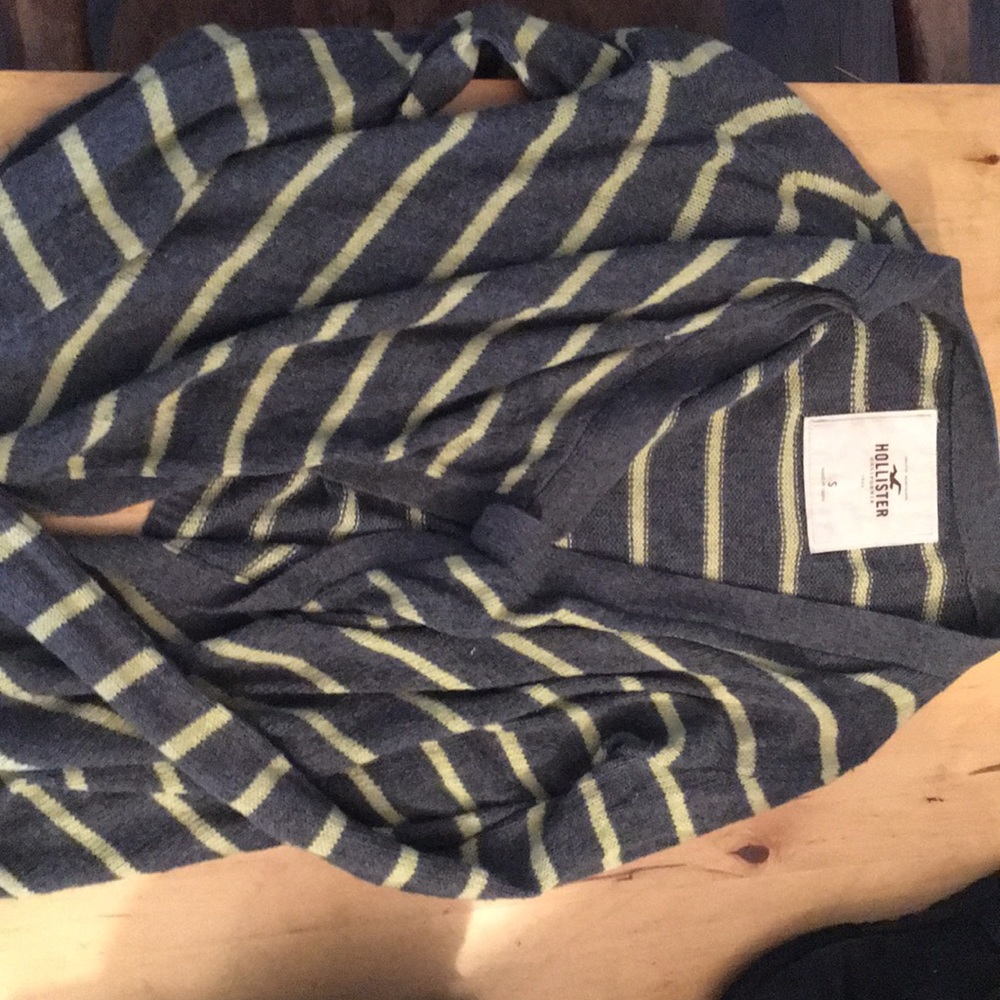 Hollister striped Knit Cardigan Size S!